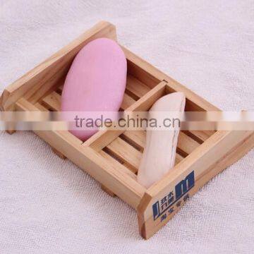 Custom engraved logo and printing color solid wooden soap holder