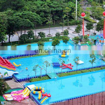 Pvc custom inflatable swimming pool commercial water park