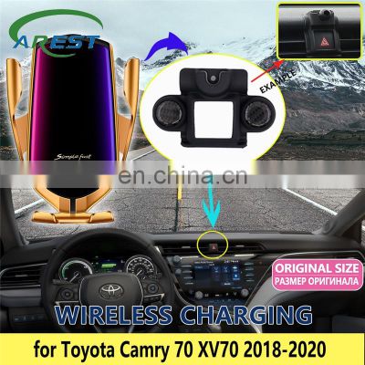 Car Mobile Phone Holder for Toyota Camry 70 XV70 2018 2019 2020 Telephone Bracket Support Accessories for iPhone Samsung Xiaomi