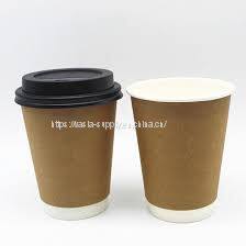 disposable coffee cups with lids 16oz compostable hot coffee cup