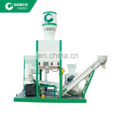 Mobile High Efficiency Agricaultural Automatic Bamboo Shavings Pelletizer Plant