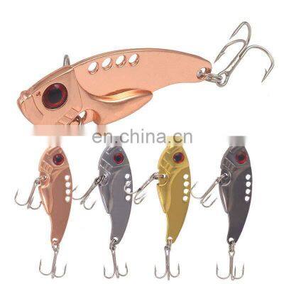 5.5cm 11g 4 colors Saltwater Mandarin Fish Bait with Treble Hooks and strong bicyclic ring Bionic  VIB Bait Fishing