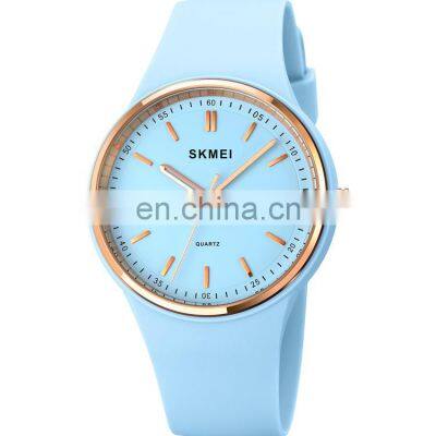 Original Factory Watch Manufacturer Skmei 1747 Custom Logo Women Fashion Watches Silicon Gel Quartz Lady Watch photo-2