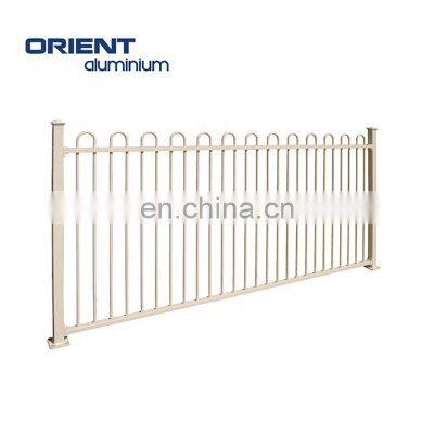 Gouble top rail for added strength and large vertical bars fences