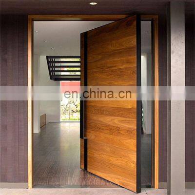 residential modern external hardwood pivot entrance doors solid oak wooden front doors