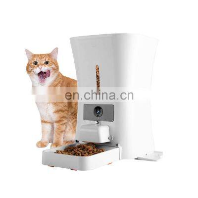 wholesale dog cat milk microchip elevated slow training solar powered smart travel pet feeder with timer