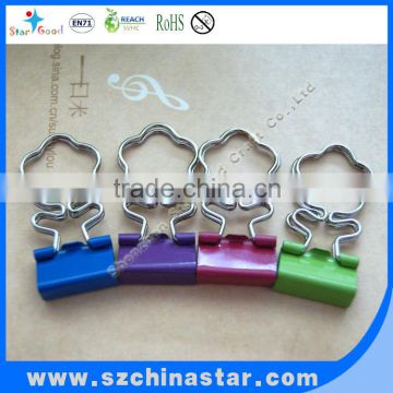 Beautiful flower metal binder clips