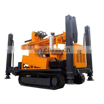 Track-type well drilling rig 100m diesel water well drilling machine