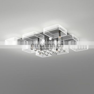 Factory direct Luxury Decoration Acrylic Indoor Living Room Modern LED 36 54 108 128 W Ceiling Light