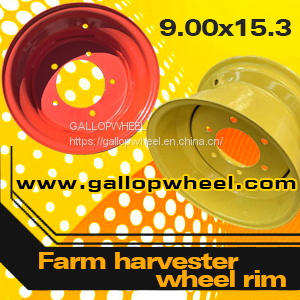 Steel Agricultural Farm Harvester Wheel Rims 9.00x15.3 for 10.5/70-15.3 Tires