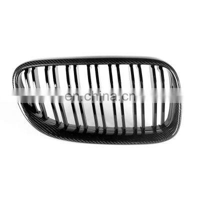 Carbon Fiber E92 E93 Bumper Grill for BMW 3 Series Kindly Front Grill Single or Double Line M3 Style Auto Parts 2010-2013 photo-4