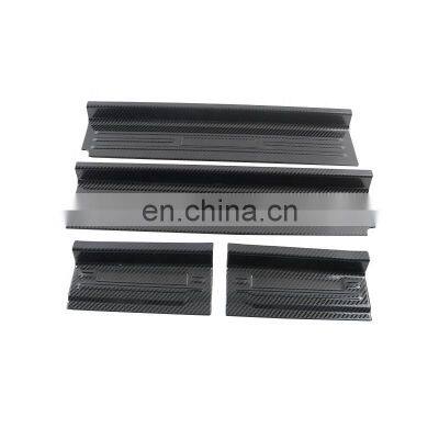 4*4 Carbon Fiber Door Sill 4 Doors for Jeep Wrangler JL 2018+ Accessories Black Door Sills photo-2