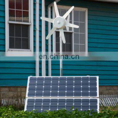 Free Energy Wind Solar Hybrid System For Home Include 300W Solar Panel And 600W Wind Turbine 24V