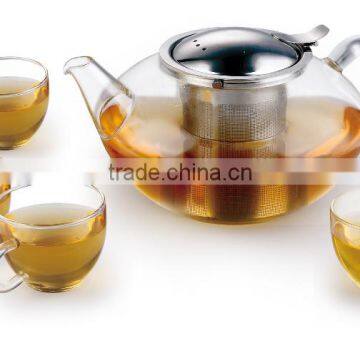 Grace Tea Ware Sets, Borosilicate Glass Tea Pot,tea Cup Sets photo-2