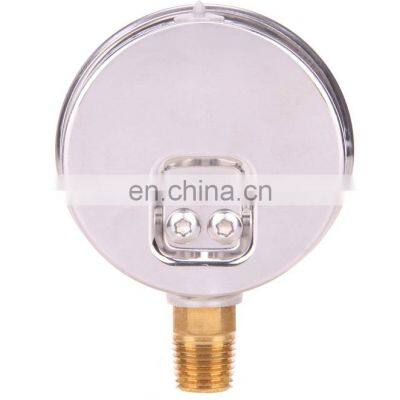 Factory Direct Supply 0-10 MPA 63 MM Dial Size SS 304 Dial Plate With G 1/4 Brass Fitting Connect Pressure Gauge photo-5