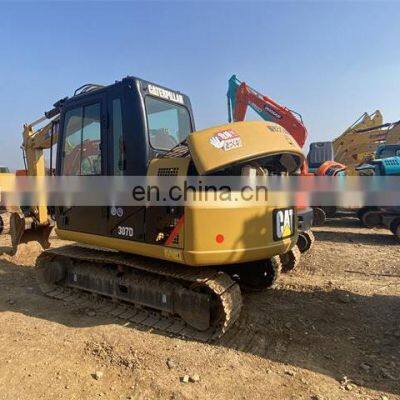 High quality cat excavators mini digger 307d 307c 7ton 6ton 5ton cat used excavator machine