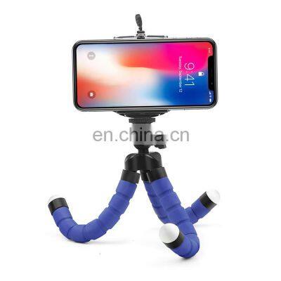 2022 Mini Foldable Tripod Sponge Mobile Phone Holder Flexible Tripods Bracket Selfie Stick Tripod For Camera Accessory photo-3