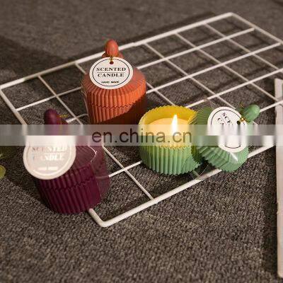 Hot Sale Luxury Wedding Christmas Romantic Candles Natural Aroma Soy Wax Crystal Scented Yurt Glass Candle With Lid photo-3