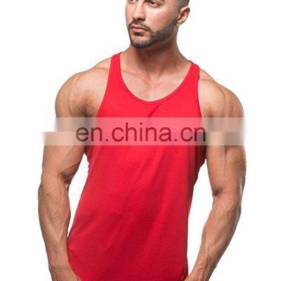 Wholesale 2022 Tank Tops 100% Cotton/Polyester Custom Gym Men's Fitness Tank Top photo-2