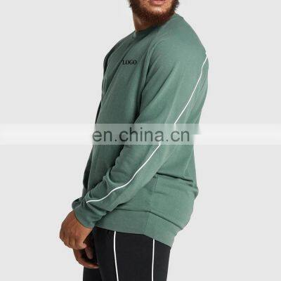 Pemium Heavy Vintage Crewneck Mens Acid Wash Sweatshirts Crew Neck Cotton Black French Terry Vintage photo-2