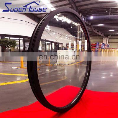 Superhosue Factory Direct Sales Round Fixed Glass Window/aluminium Open Circular Windows With Australian Standard Glass