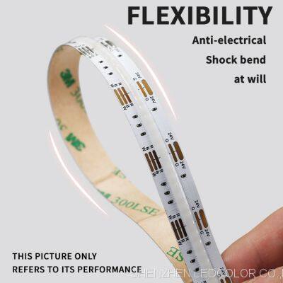 Colorful RGBW COB Led Light Strip DC24V no Dark Spots 1232leds/m High Brightness Cob Led Strips photo-4