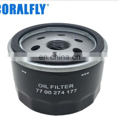 OEM/ODM Coralfly Car Engines Diesel Oil Filter 7700274177