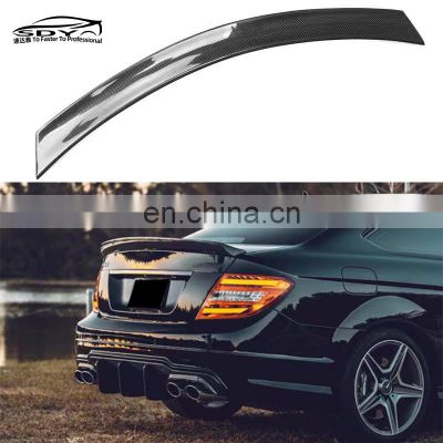 W204 V style High Quality Carbon Fiber Rear Spoiler Trunk Spoiler Tail Boot Wing For Mercedes Benz C Class W204