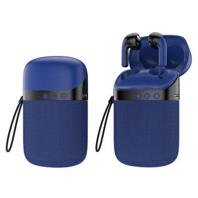 2024 Portable Mini Hanging Rope Wireless Speaker Outdoor Travel Sports Blue tooth Earbuds HiFi Stereo Surround TWS Earphones