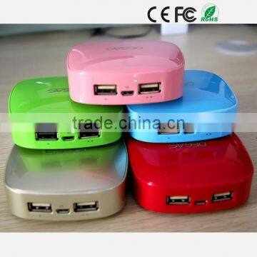 Square Shape 6000mAh Power Bank Portable Mobile Charger photo-3