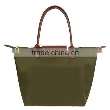 Online Shopping Fashion Foldable Nylon Ladies Tote Shopping Bag photo-2