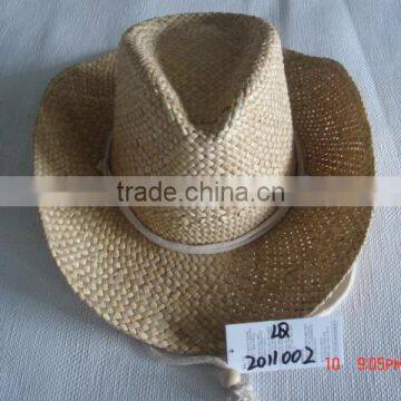the straw &paper hat for the party