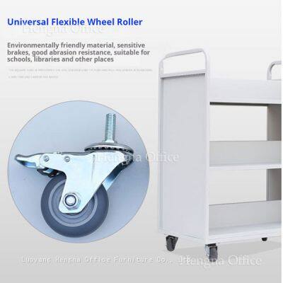 Life Long Using 3-Tier Rolling Utility Cart With Brakes | for Home, Office, Classroom | Heavy-Duty Steel-ODM/OEM photo-3