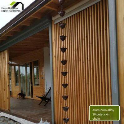 Rain Chimes for Corridor Pavilions and Drainage Chains for Parks, Finished Metal Rain Chains photo-2