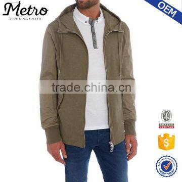 Mens Plain Custom Stylish Hoodied Zip Blank Jackets