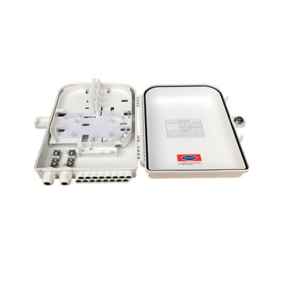Indoor Outdoor 16 Core Fiber Optic Terminal Distribution Box With 1X16 PLC Splitter
