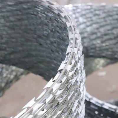 Stainless Steel Razor Wire Fencing - 2.5mm Core Wire Diameter