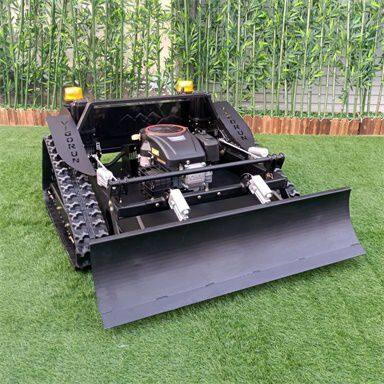 Cortacésped a control remoto VTLM800 con capacidad de pendiente industrial de 0-60, ancho de corte de 800 mm, motor híbrido gas-eléctrico de 4 tiempos
