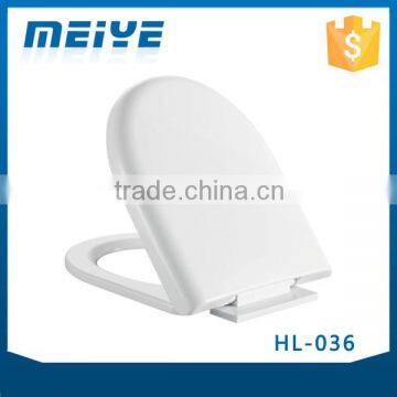 HL-036 MEIYE PP 430*360*65mm Round Soft-closing Toilet Seat Cover Ramp Down Toilet Lid