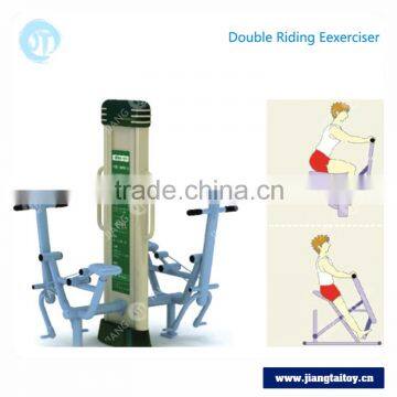 Luxury Double Riding Exerciser JT-10802B adult park outdoor sport fitness equipment