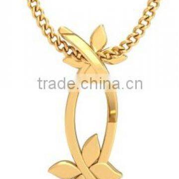 factory supply customized high quality 24k gold plated stainless steel pendant necklace womens fashion pendant necklace