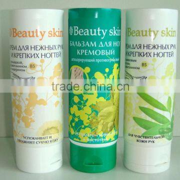 plastic squeeze tubes for cosmetic body cream lotion