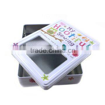 Mini Tin Case,cosmetic Tin With Clear Window,business Cards Tin Boxes photo-3