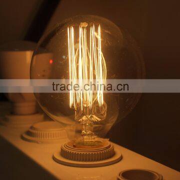 Antique Led Edison Style Light Bulbs G125 Spiral Carbon Filament Lamp photo-5