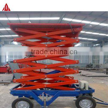 6m 300kg Excellent Quality Four Wheel Mobile Scissor Lift Platform photo-2