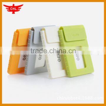 Eco-friendly commercial silicone name card holder