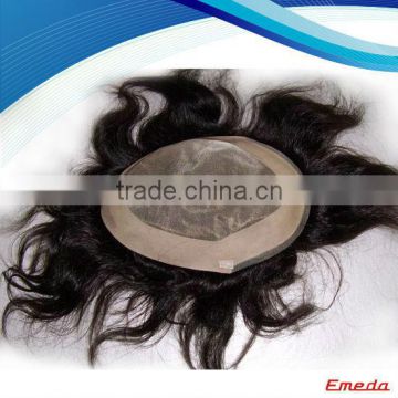 Top quality hair toupee invisible toupee for black men and women