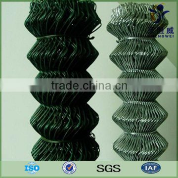 Hot galvanized PVC coated chain link fence