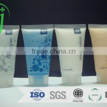 metal cosmetic packaging tubes /mini hotel shampoo packed in flip cap soft tube