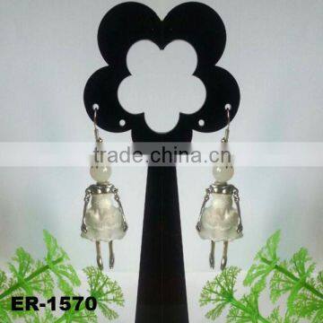 2014 Lastest Fashion Dress girl french doll drop earring